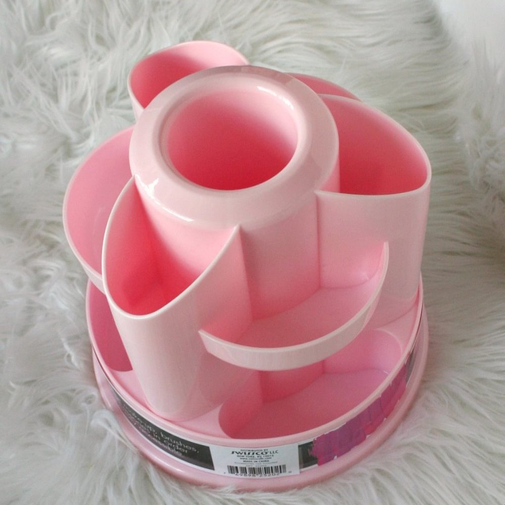 Make-up Swivell Rotating Organizer Pink Brand  New